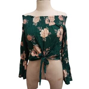 Floral off shoulder boho Hippie blouse 🌟